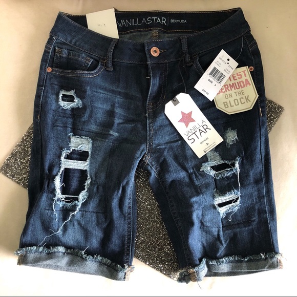 NWT Vanilla Star Softest Bermuda Denim shorts! - Picture 5 of 5